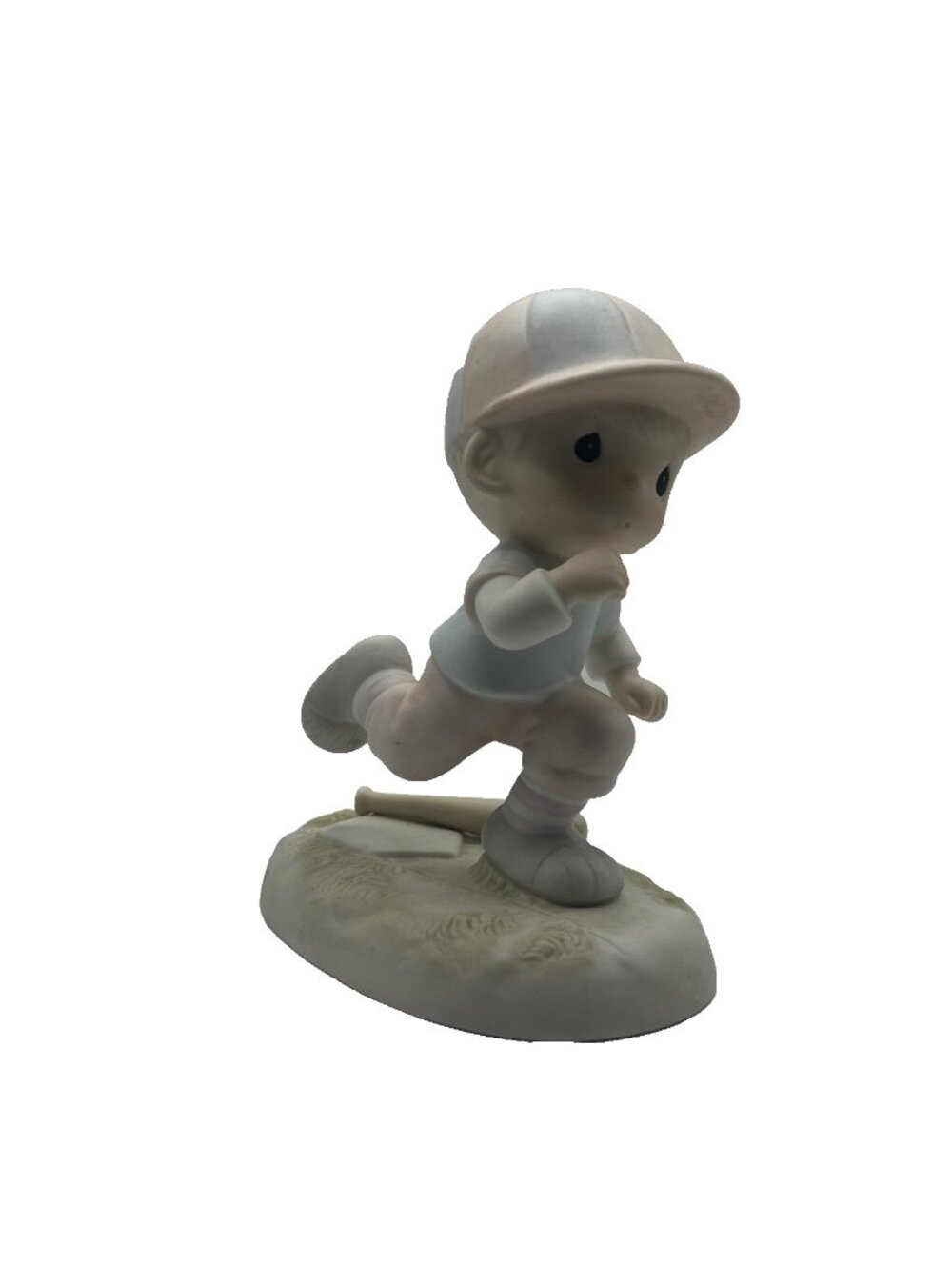 Precious Moments # 100110 Lord, I'm Coming Home 1986 Baseball Boy Running